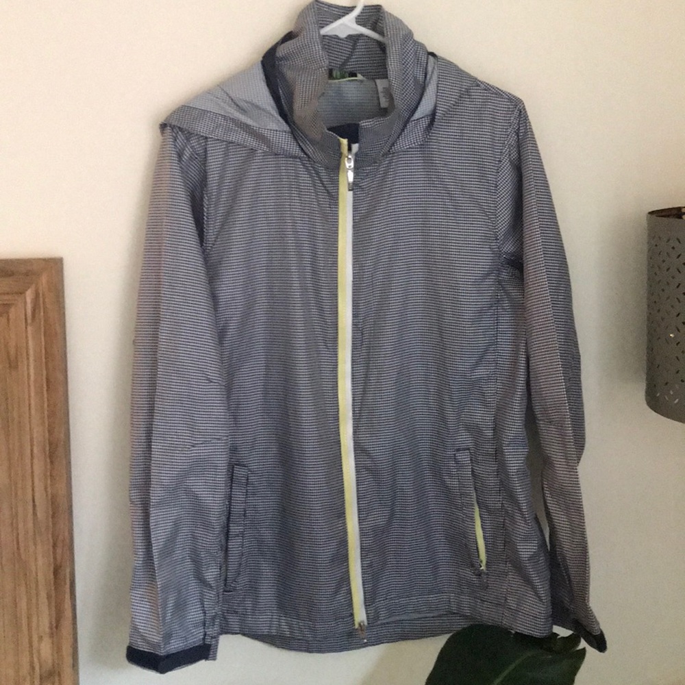 IZOD gingham windbreaker